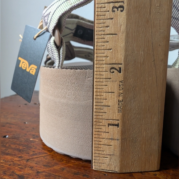 Teva Sandals Women's Size 8 Flatform Universal Sunscape Sandals Lagenlook Eco - Picture 12 of 14